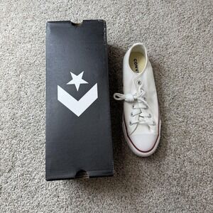 Converse Chuck Taylor All Star Shoes Mens Size 7 White Canvas Low Top OX Casual